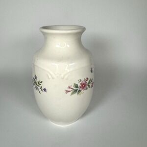 Pfaltzgraff Meadow Lane Floral Vase Vintage 90s Grandmacore Kitschy Stoneware